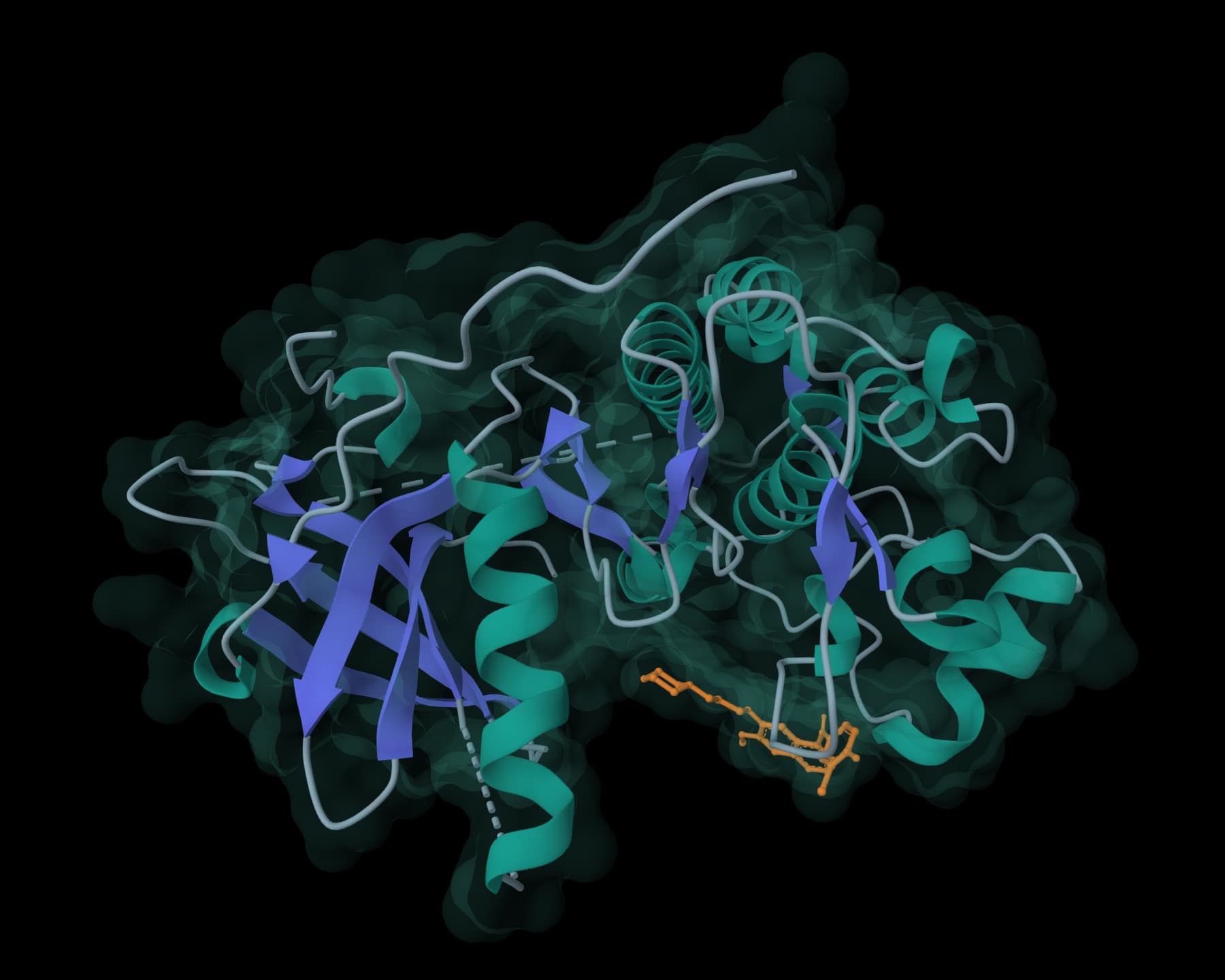 EGFR kinase with gefitinib, a GNINA result on ProteinIQ